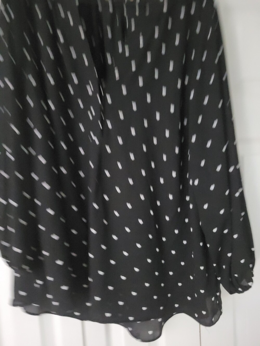 Philosophy Black Heart Print Long Sleeve Women's Blouse